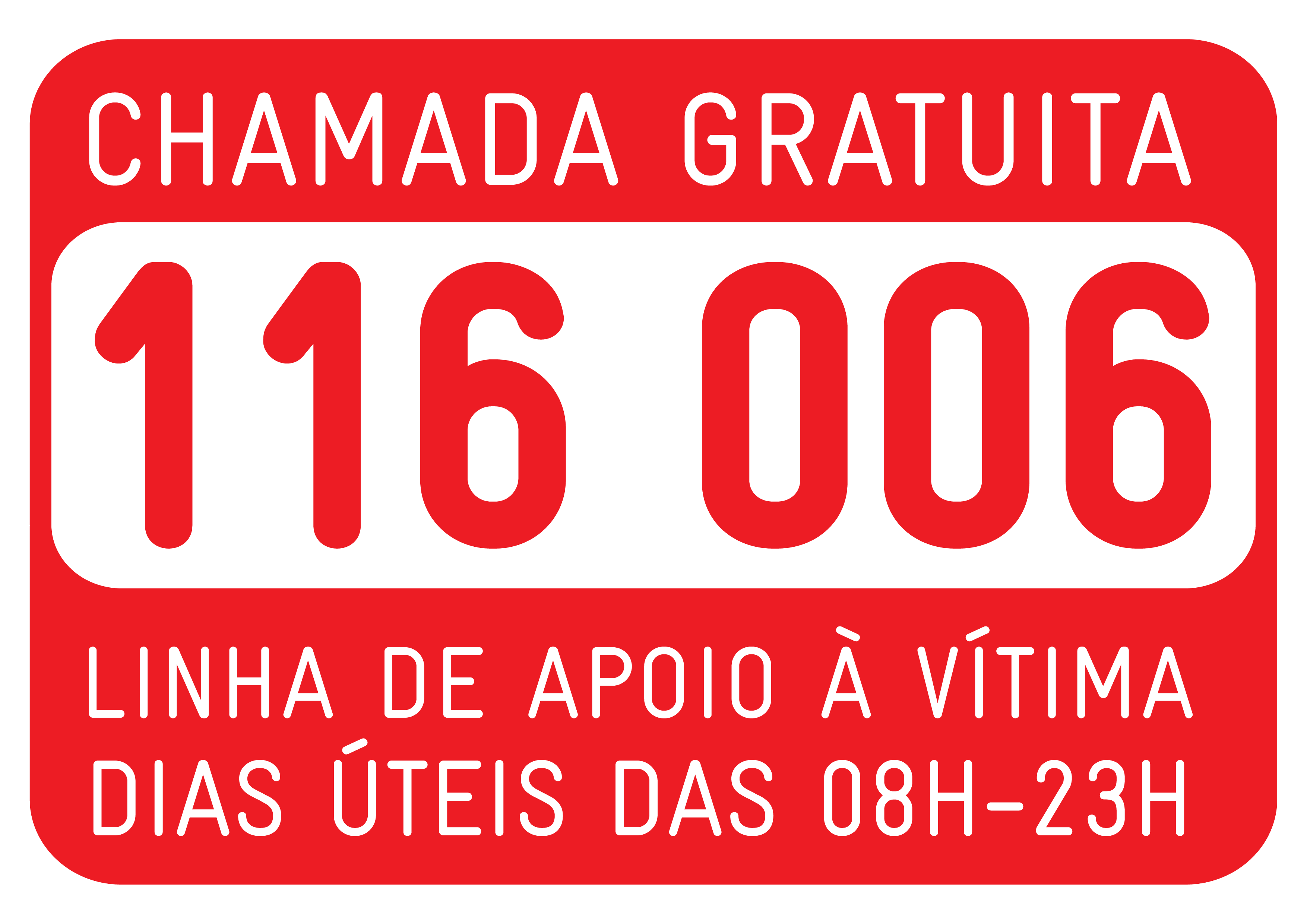 Linha de Apoio à Vítima 116 006